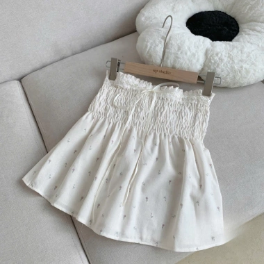 Áo Quây Linen Hoa Nhí Chun Ngực, Nơ và Viền Ren Tiểu Thư - Đi Chơi, Đi Biển 175k 4