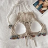Áo Ren Bikini Sexy Đan Móc Đi Biển - Họa Tiết Thổ Cẩm Giá 99k Giảm Đặc Biệt 4