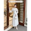 Áo Ren Hoa Dài Tay Tiểu Thư La Rosa + Chân Váy Xếp Ly Dáng Dài Thanh Lịch - Giá 515k 2