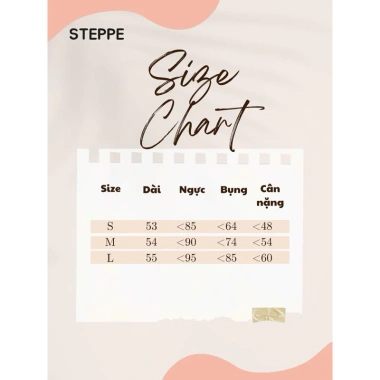 Áo ren hoa nhí STEPPE chất dày dặn, co giãn tốt, thiết kế trẻ trung, chỉ 179.000đ