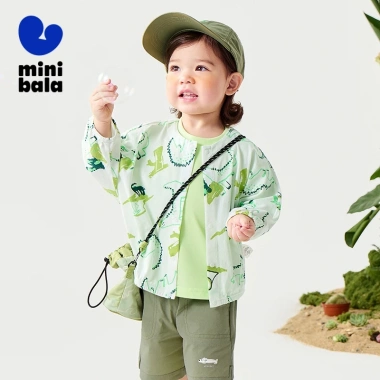 Áo rời Minibala cotton nguyên chất chống nắng bé trai - trang phục mùa hè nhẹ thoáng khí, giá 329.000₫