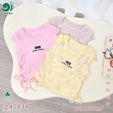 Áo Sát Nách Ba Lỗ Dễ Thương Bé Gái Dokma DA2.834/DA2.889 - Giá Ưu Đãi 109k