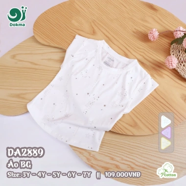 Áo Sát Nách Ba Lỗ Dễ Thương Bé Gái Dokma DA2.834/DA2.889 - Giá Ưu Đãi 109k