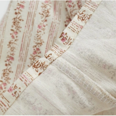 Áo sơ mi bé gái 3-8 tuổi Pháp cổ điển, rộng họa tiết hoa nhỏ mùa hè - 162.000đ 6