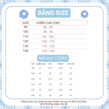 Áo sơ mi bé gái hoa nhí cotton mềm, thoáng mát xuân hè - 155.000 VND 4