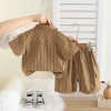 Áo sơ mi bé trai mùa hè phong cách Hàn Quốc, tay ngắn, bộ 3 trang phục thời trang giá ưu đãi 401.992 VND 5