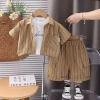 Áo sơ mi bé trai mùa hè phong cách Hàn Quốc, tay ngắn, bộ 3 trang phục thời trang giá ưu đãi 401.992 VND 9