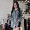 Áo sơ mi bò nữ phối màu đính đá sang trọng, giá 202.950 giảm còn 165.000 2