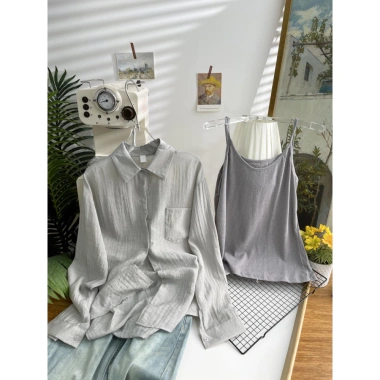 Áo sơ mi camisole tencel lanh cotton dài tay chống nắng mùa hè giảm 23% chỉ 347.257₫ 6 Áo sơ mi camisole tencel lanh cotton dài tay chống nắng mùa hè giảm 23% chỉ 347.257₫ 6