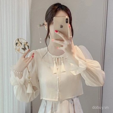 Áo sơ mi cardigan chống nắng mùa Hè 2.025 thiết kế truyền thống Trung Quốc tay dài mỏng nhẹ giá 235.215₫ 9