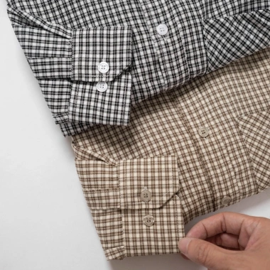 Áo sơ mi caro công sở nam LADOS-8.182 – chất thô mát, mềm mịn, thanh lịch, chỉ 195.000₫ 6