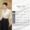 Áo sơ mi chấm bi nữ công sở dài tay, phối quần tây ống rộng lưng cao - 275k 2