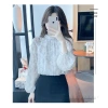 Áo sơ mi chiffon tay dài cổ đứng họa tiết Hàn Quốc, chống lão hóa nữ 275.924₫ 8