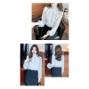 Áo sơ mi chiffon tay dài cổ đứng họa tiết Hàn Quốc, chống lão hóa nữ 275.924₫ 9