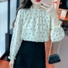 Áo sơ mi chiffon tay dài họa tiết hoa phong cách Pháp - Giá 173.124 VND 9