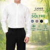 Áo Sơ Mi Cổ Tàu Giấu Cúc Dài Tay Nam LADOS-8.191 Vải Sợi Tre Mềm Mịn Thoáng Mát Công Sở 244k