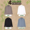 Áo Sơ Mi Cổ Tàu Giấu Cúc Dài Tay Nam LADOS-8.191 Vải Sợi Tre Mềm Mịn Thoáng Mát Công Sở 244k 3