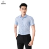 Áo sơ mi cộc tay ADINO xanh nhạt slimfit công sở trẻ trung CT04 280k