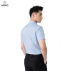 Áo sơ mi cộc tay ADINO xanh nhạt slimfit công sở trẻ trung CT04 280k 2