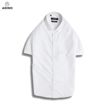 Áo sơ mi cộc tay ADINO xanh nhạt slimfit công sở trẻ trung CT04 280k