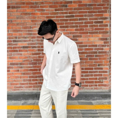 Áo sơ mi cộc tay cotton đanh 2 chiều thêu RAP - Giá ưu đãi 350.000₫ 4