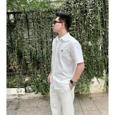 Áo sơ mi cộc tay cotton đanh 2 chiều thêu RAP - Giá ưu đãi 350.000₫ 5