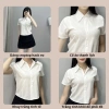 Áo sơ mi cộc tay nữ croptop NaMi chất Kate lụa mềm mại, size lớn trắng, giảm còn 99.000đ 7