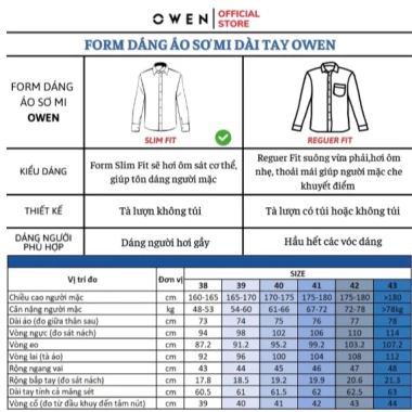Áo sơ mi cộc tay OWEN nam vải 100% sợi nano, không nhăn, Bodyfit slimfit - 359.000₫ 6