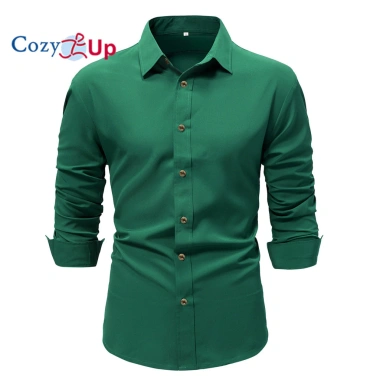 Áo sơ mi công sở dài tay co giãn không nhăn, nút xuống, chắc chắn – 245.515₫