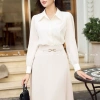 Áo sơ mi công sở dài tay cổ nơ chất tơ Ruby - thiết kế basic MA374, 259k 5