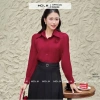 Áo sơ mi công sở dài tay cổ nơ chất tơ Ruby - thiết kế basic MA374, 259k 10