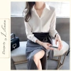 Áo Sơ Mi Công Sở Lụa Trơn Basic Sang Trọng Thiết Kế Liliana Clothes Giá 350k 9