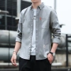 Áo sơ mi công sở nam 6 màu Oxford không sắt, mỏng retro, dài tay, M‑5XL, màu trơn mùa xuân