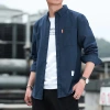 Áo sơ mi công sở nam 6 màu Oxford không sắt, mỏng retro, dài tay, M‑5XL, màu trơn mùa xuân 3
