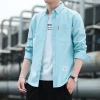 Áo sơ mi công sở nam 6 màu Oxford không sắt, mỏng retro, dài tay, M‑5XL, màu trơn mùa xuân 6