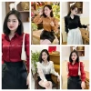 Áo sơ mi công sở nữ cổ bẻ tay voan đẹp HQ 295.500₫, vải mỏng thoáng, phong cách công sở 2