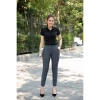 Áo sơ mi công sở nữ cổ đức McFashion siêu lụa màu đen - Ngắn tay/dài tay, 292k 2