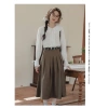 Áo Sơ Mi Công Sở Nữ Dài Tay Trắng Cổ Đức Nẹp Giấu Khuy - Basic trẻ trung AA543 2