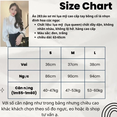 Áo sơ mi công sở nữ HINSTOR lụa cao cấp cổ lá nhọn tay bồng đính hoa cúc ngọc - Giá ưu đãi 199k 8 Áo sơ mi công sở nữ HINSTOR lụa cao cấp cổ lá nhọn tay bồng đính hoa cúc ngọc - Giá ưu đãi 199k 8