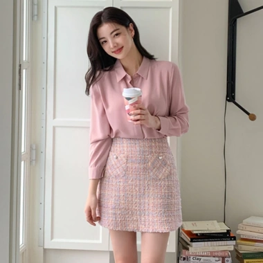 Áo Sơ Mi Công Sở Nữ Kiểu Hàn Quốc Tay Dài Lụa Cao Cấp Thoáng Mát - Giá 195k 5 Áo Sơ Mi Công Sở Nữ Kiểu Hàn Quốc Tay Dài Lụa Cao Cấp Thoáng Mát - Giá 195k 5