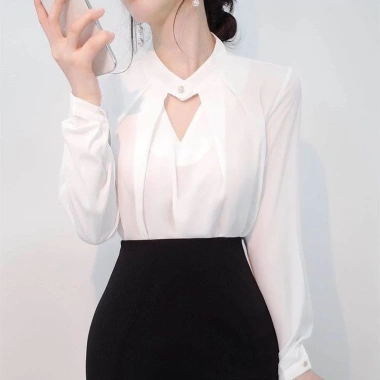 Áo sơ mi công sở nữ lụa tay bồng dài, cổ xoắn sang trọng, giảm giá 19.560₫ 4 Áo sơ mi công sở nữ lụa tay bồng dài, cổ xoắn sang trọng, giảm giá 19.560₫ 4