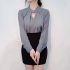 Áo sơ mi công sở nữ lụa tay bồng dài, cổ xoắn sang trọng, giảm giá 19.560₫ 9