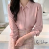 Áo Sơ Mi Công Sở Nữ Tay Dài Lụa Cao Cấp Dáng Suông Dễ Mix Đồ - Che Khuyết Điểm 195k 6