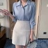 Áo Sơ Mi Công Sở Nữ Tay Dài Lụa Cao Cấp Dáng Suông Dễ Mix Đồ - Che Khuyết Điểm 195k 7