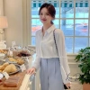 Áo Sơ Mi Công Sở Nữ Tay Dài Lụa Cao Cấp Dáng Suông Dễ Mix Đồ - Che Khuyết Điểm 195k 8