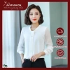 Áo Sơ Mi Công Sở Trắng Dài Tay SM45 - Hàng Quảng Châu Cao Cấp, Giá 155k
