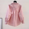 Áo sơ mi cotton tay dài dáng rộng phong cách Hàn Quốc nữ - giảm còn 326.838₫