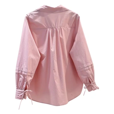 Áo sơ mi cotton tay dài dáng rộng phong cách Hàn Quốc nữ - giảm còn 326.838₫ 5