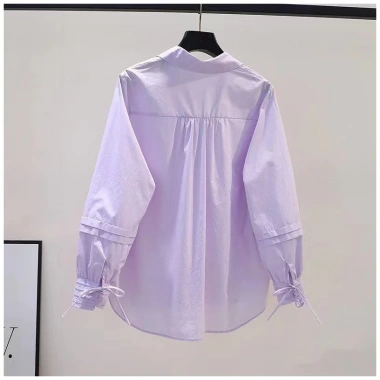 Áo sơ mi cotton tay dài dáng rộng phong cách Hàn Quốc nữ - giảm còn 326.838₫ 7