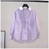 Áo sơ mi cotton tay dài dáng rộng phong cách Hàn Quốc nữ - giảm còn 326.838₫ 9